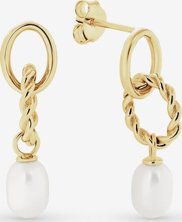 CHRIST Earrings in Gold: front