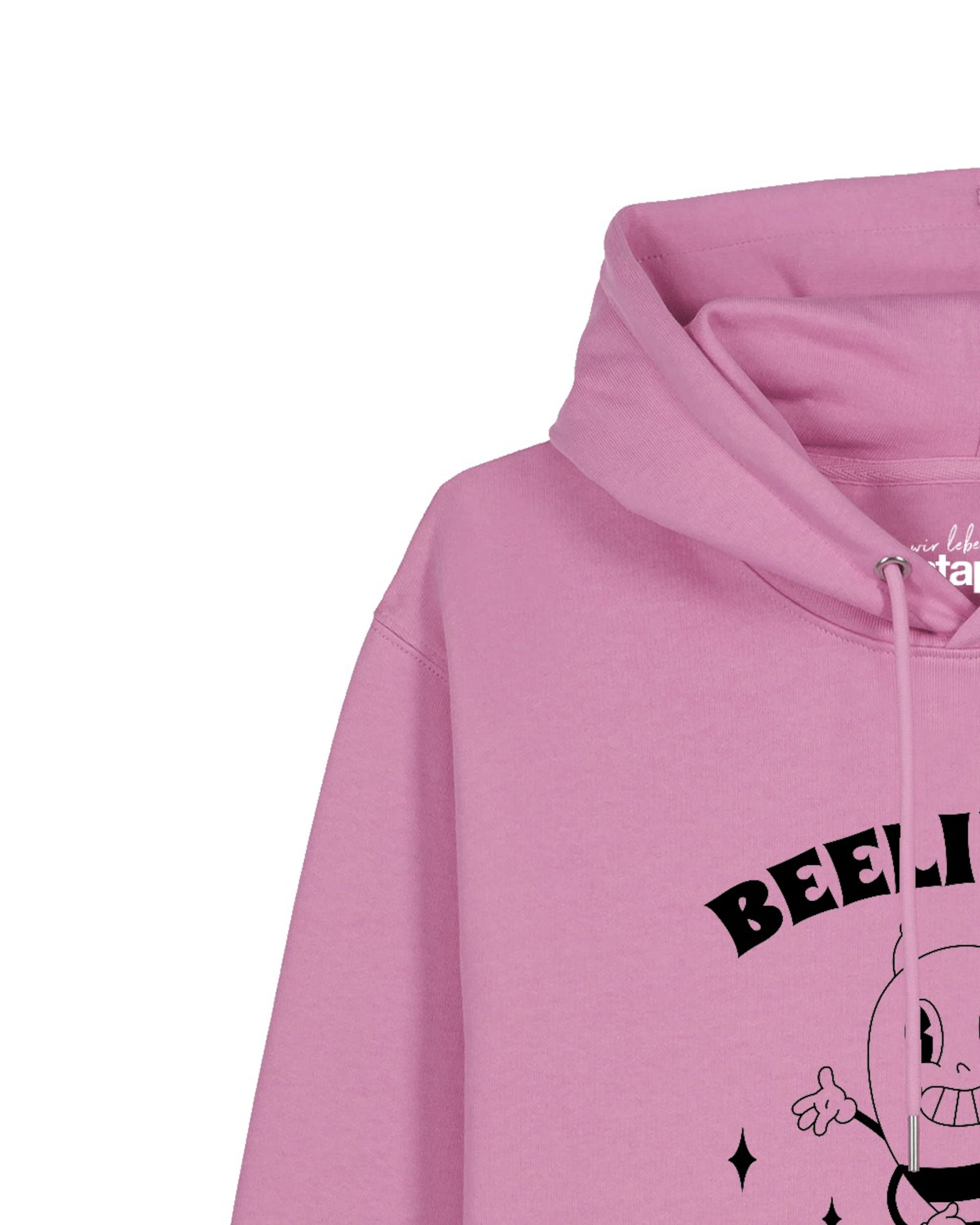Felpa ' Beelieve in yourself ' di Watapparel in rosa