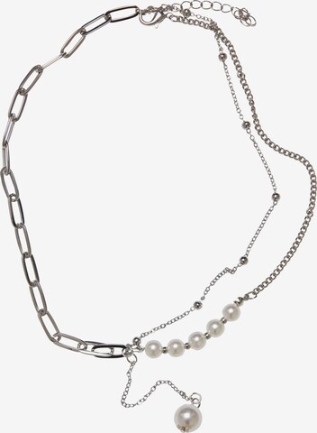 Urban Classics Necklace 'Jupiter Pearl' in Silver: front