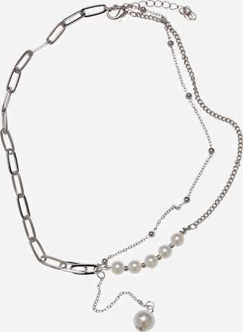 Urban Classics Ketting 'Jupiter Pearl' in Zilver: voorkant