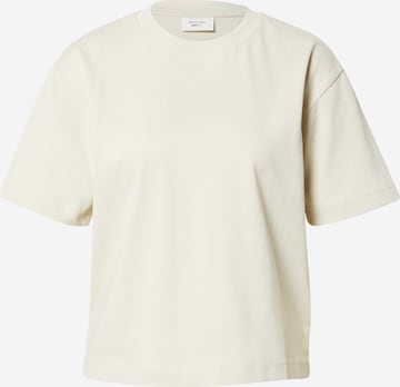 Gina Tricot T-shirt i beige: framsida