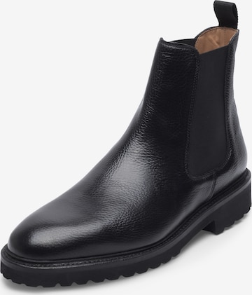 Henry Stevens Chelsea boots ' Winston CB6 ' in Black: front