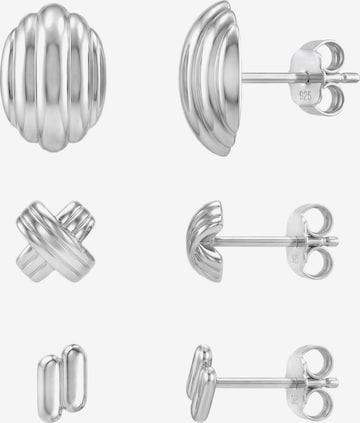 Sofia Milani Schmuckset 'Circle Bar Dome' in Silber: Vorderseite