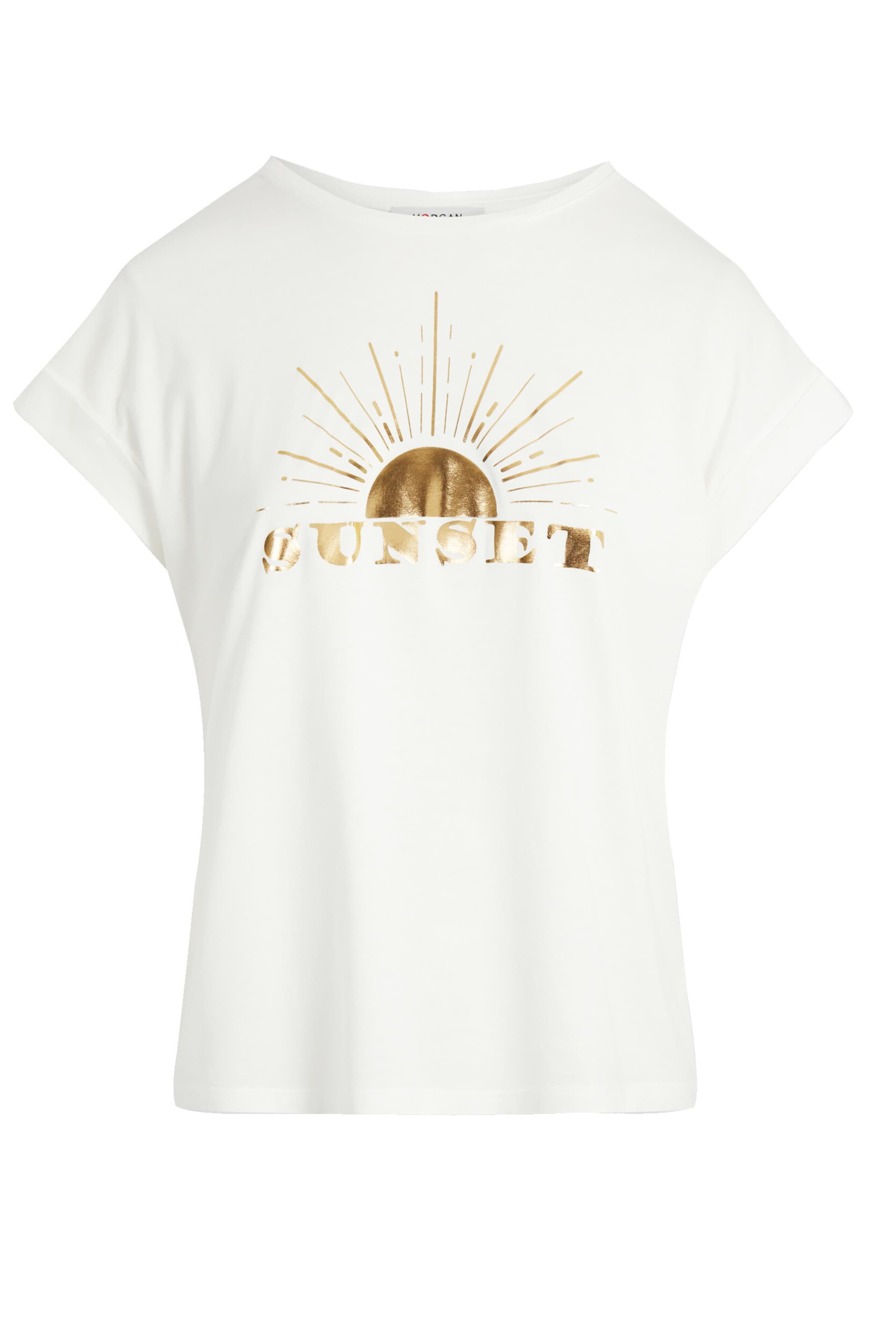 Morgan Shirt 'DSUNSET' in Beige: voorkant