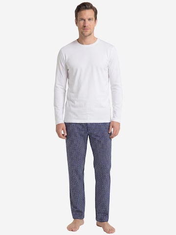 Mey Pyjamahose 'White Check'‌‌‌‌‌‌‌‌‌‌ in Blau
