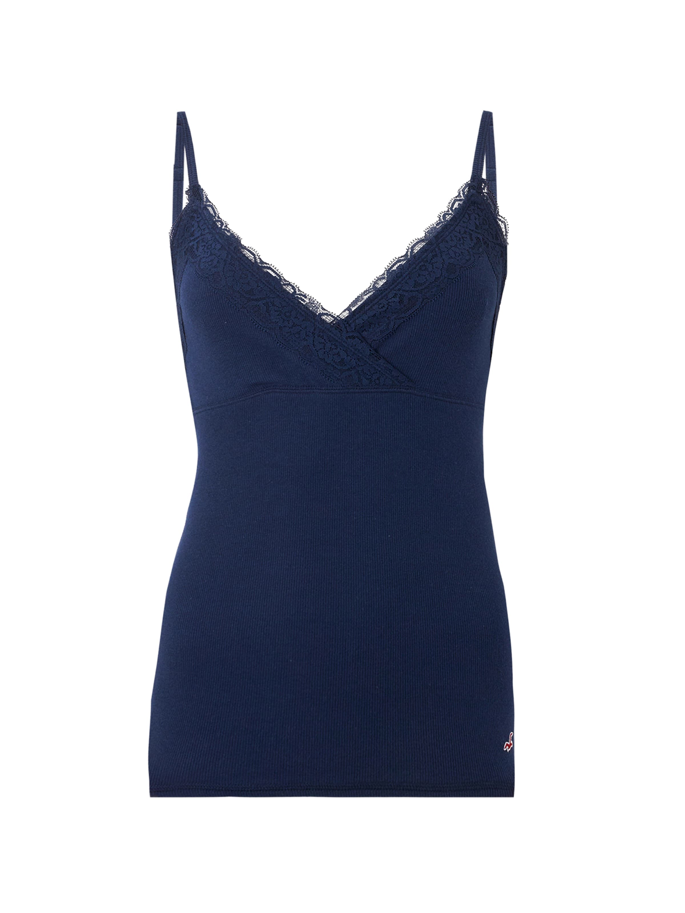 HOLLISTER Top – modrá: přední strana