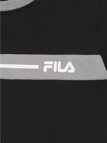 FILA Shirt 'FAVERGA regular graphic t-shirt' in Black