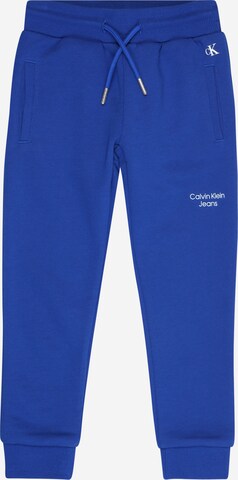 Calvin Klein Jeans سراويل بلون أزرق: الأمام