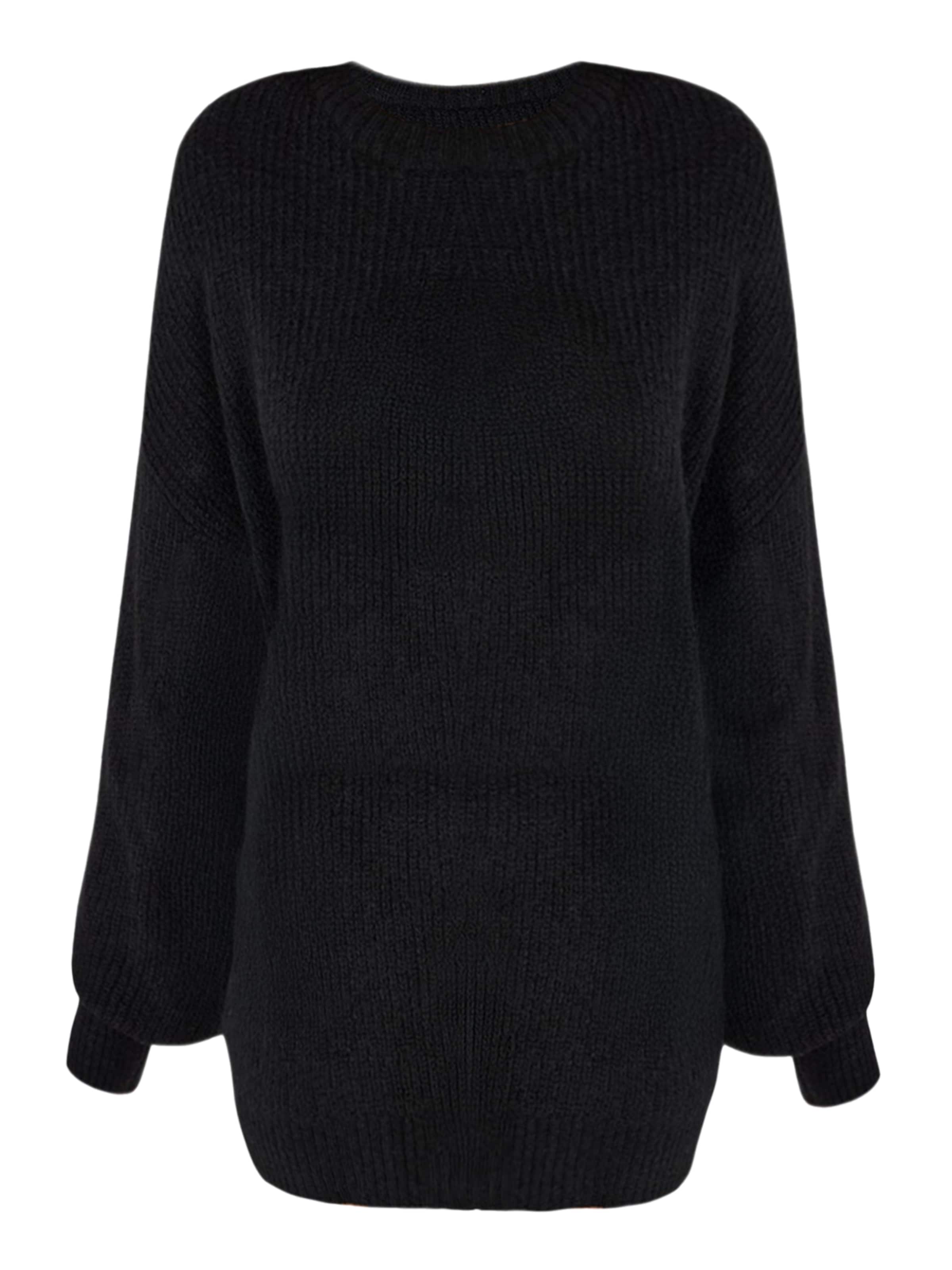 No Matter What Strickkleid in schwarz, Produktansicht