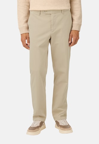 Regular Pantalon chino Boggi Milano en beige : devant
