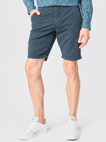 KnowledgeCotton Apparel Regular Shorts 'CHUCK'  (GOTS) in Blau: predná strana