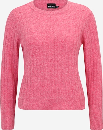Pieces Petite Pullover 'NOVA' in Pink: predná strana