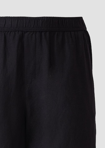 QS Wide leg Broek in Zwart
