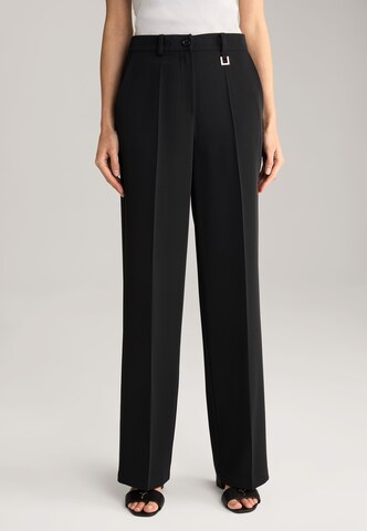 JOOP! Wide Leg Bügelfaltenhose in Schwarz: Vorderseite