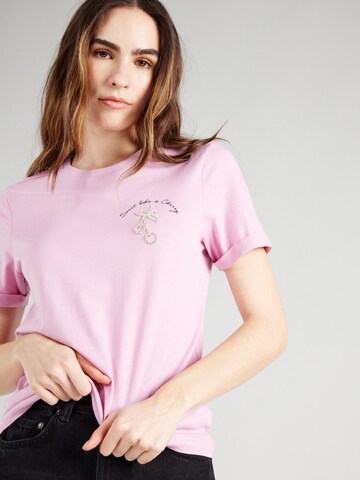 rožinė ONLY Marškinėliai 'NEO'