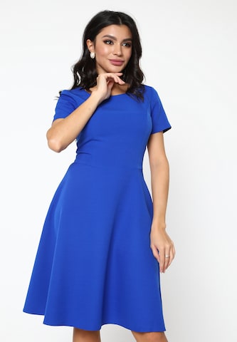 Awesome Apparel Dress in Blue: front