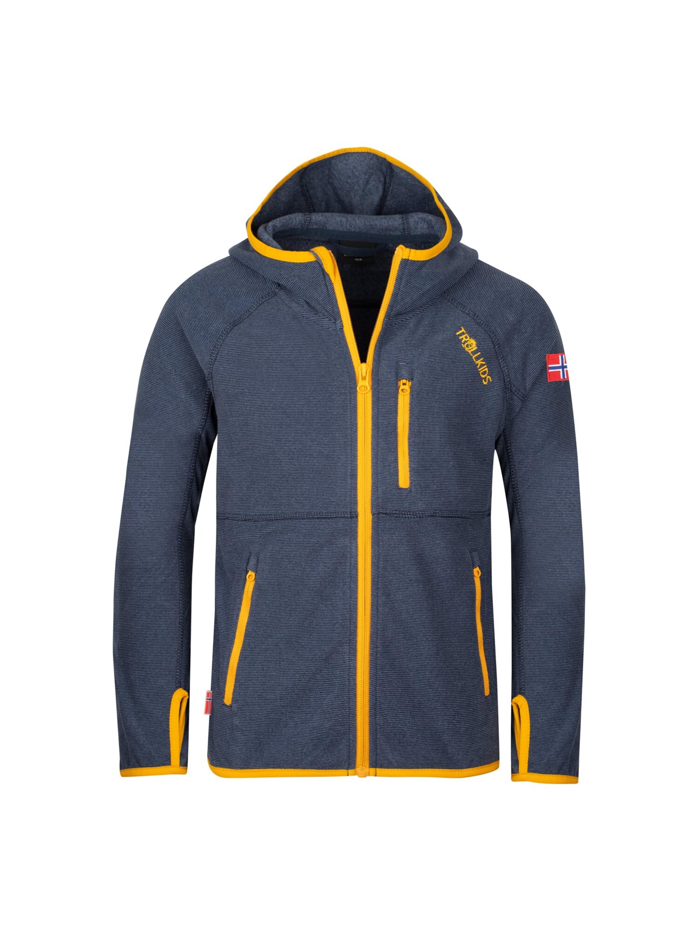 TROLLKIDS Fleece Jacket in Blue: front