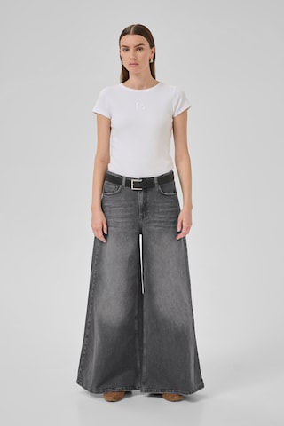 My Essential Wardrobe Wide leg Jeans 'Dicte' in Grey
