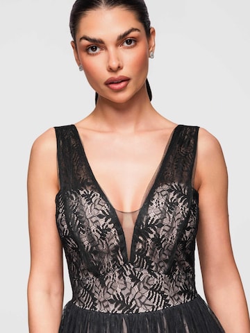 Ombre Dress in Black