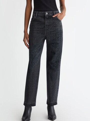 Tapered Jeans de la Liu Jo pe negru: față