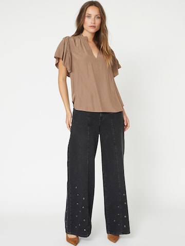Camicia da donna 'ToraCC Frill V' di co'couture in marrone