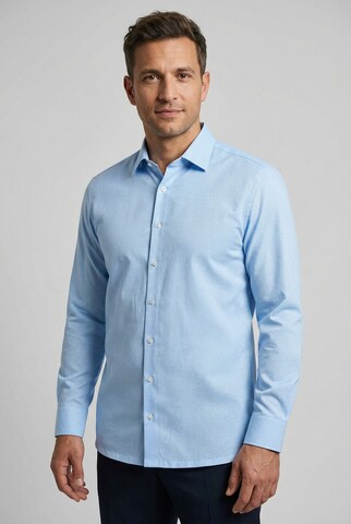 OLYMP Slim fit Button Up Shirt in Blue: front