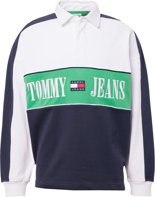 Tommy Jeans Sweatshirt in Marine Weiß