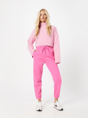 PIECES Tapered Broek 'Chilli' in Roze