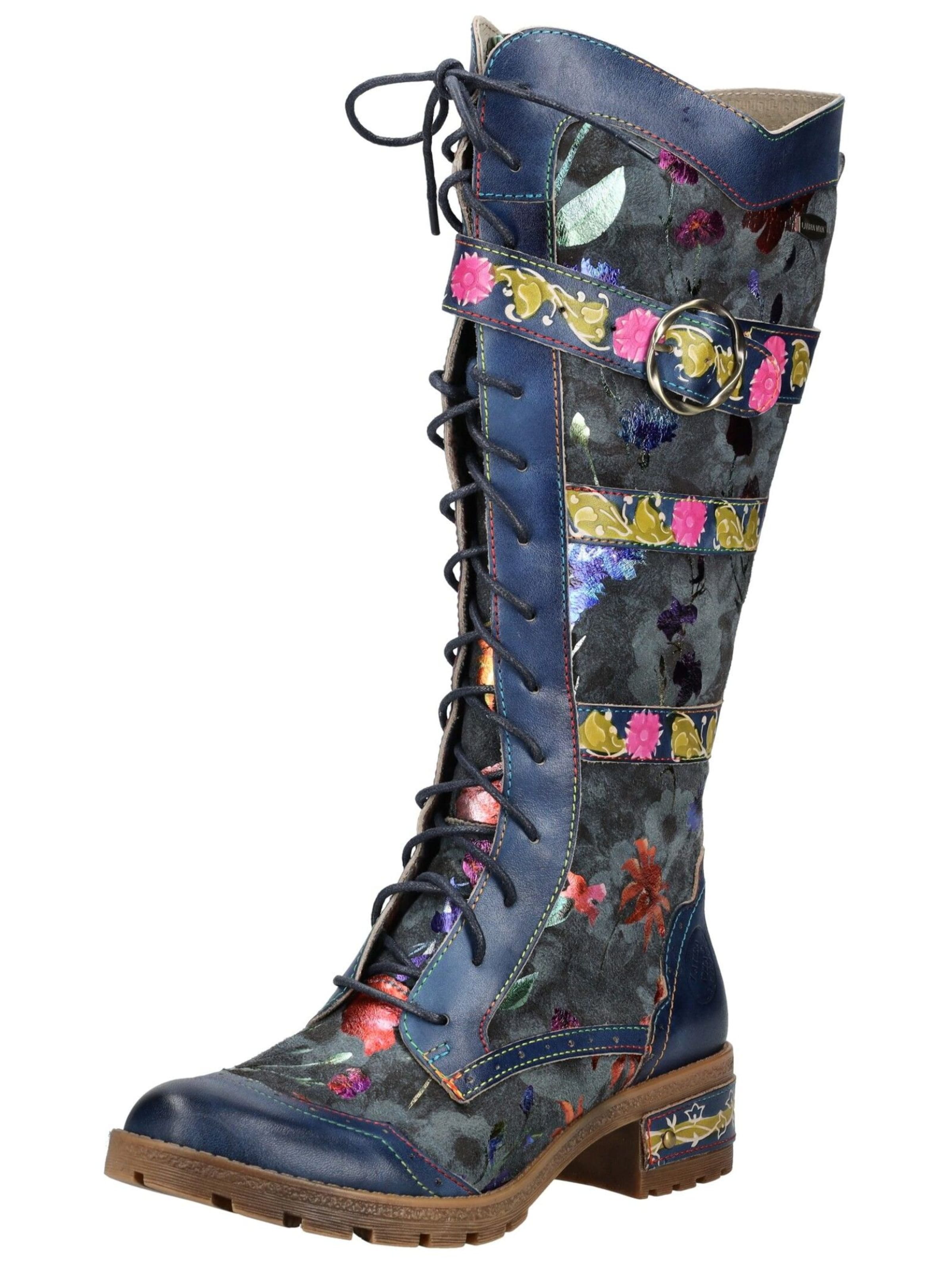 Bottes à lacets Laura Vita en bleu : devant