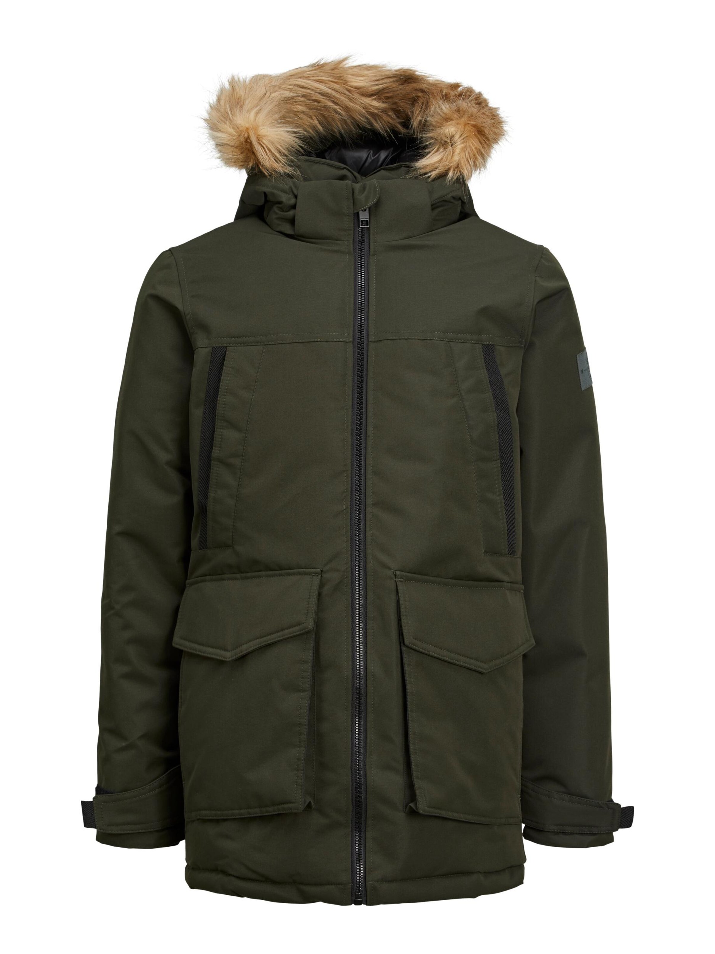 Giacca invernale 'JJECraft' di Jack & Jones Junior in verde: frontale