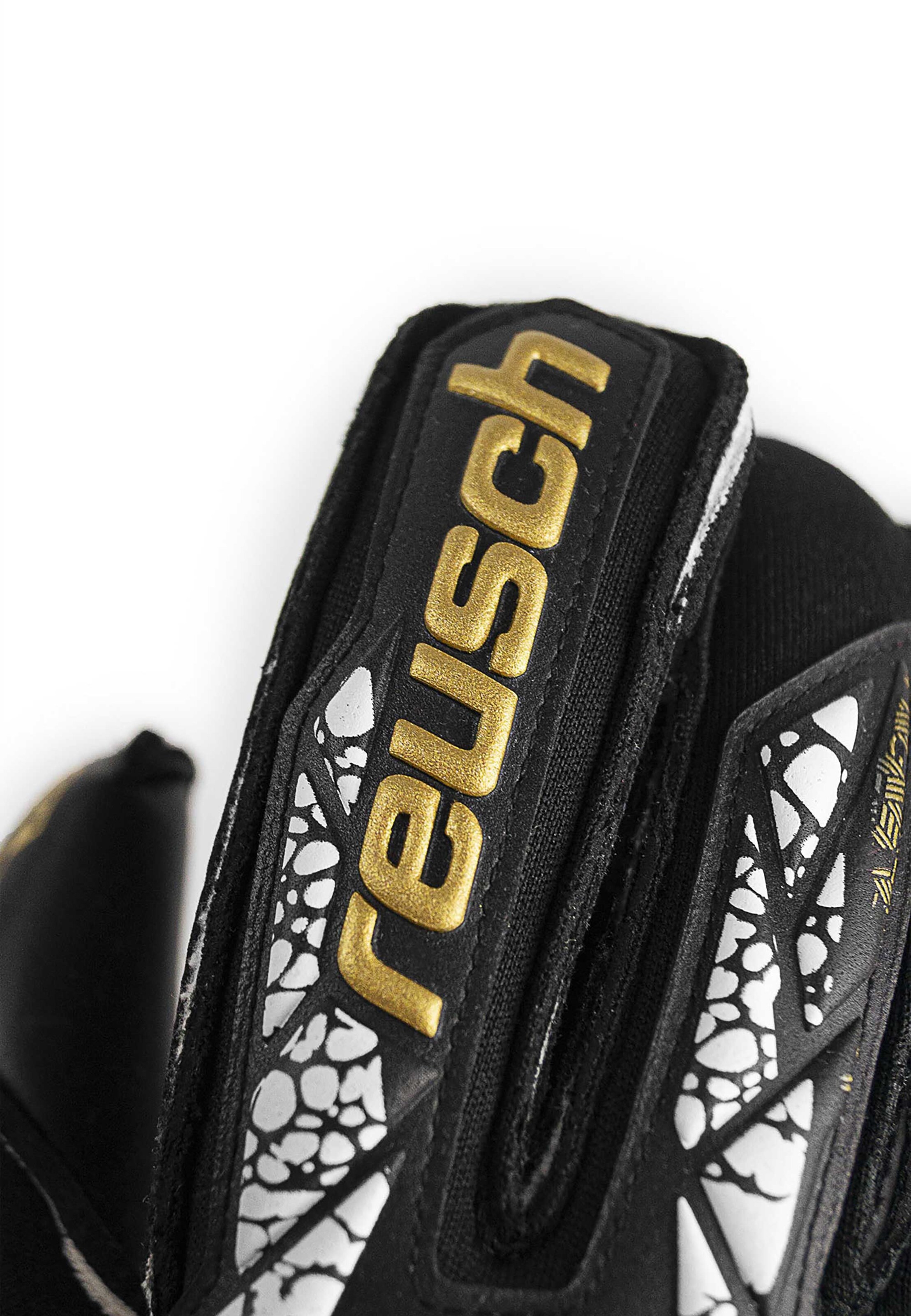REUSCH Torwarthandschuh 'Attrakt Gold X Evolution Cut Finger Support' in Schwarz