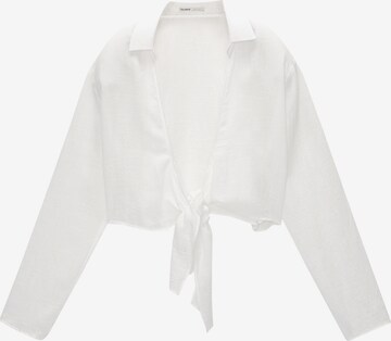 Chemisier Pull&Bear en blanc : devant