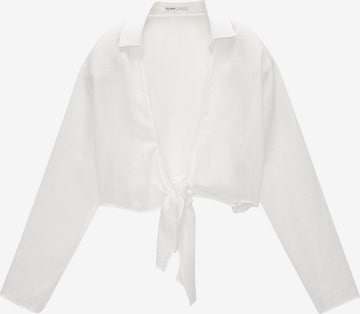 Camicia da donna di Pull&Bear in bianco: frontale