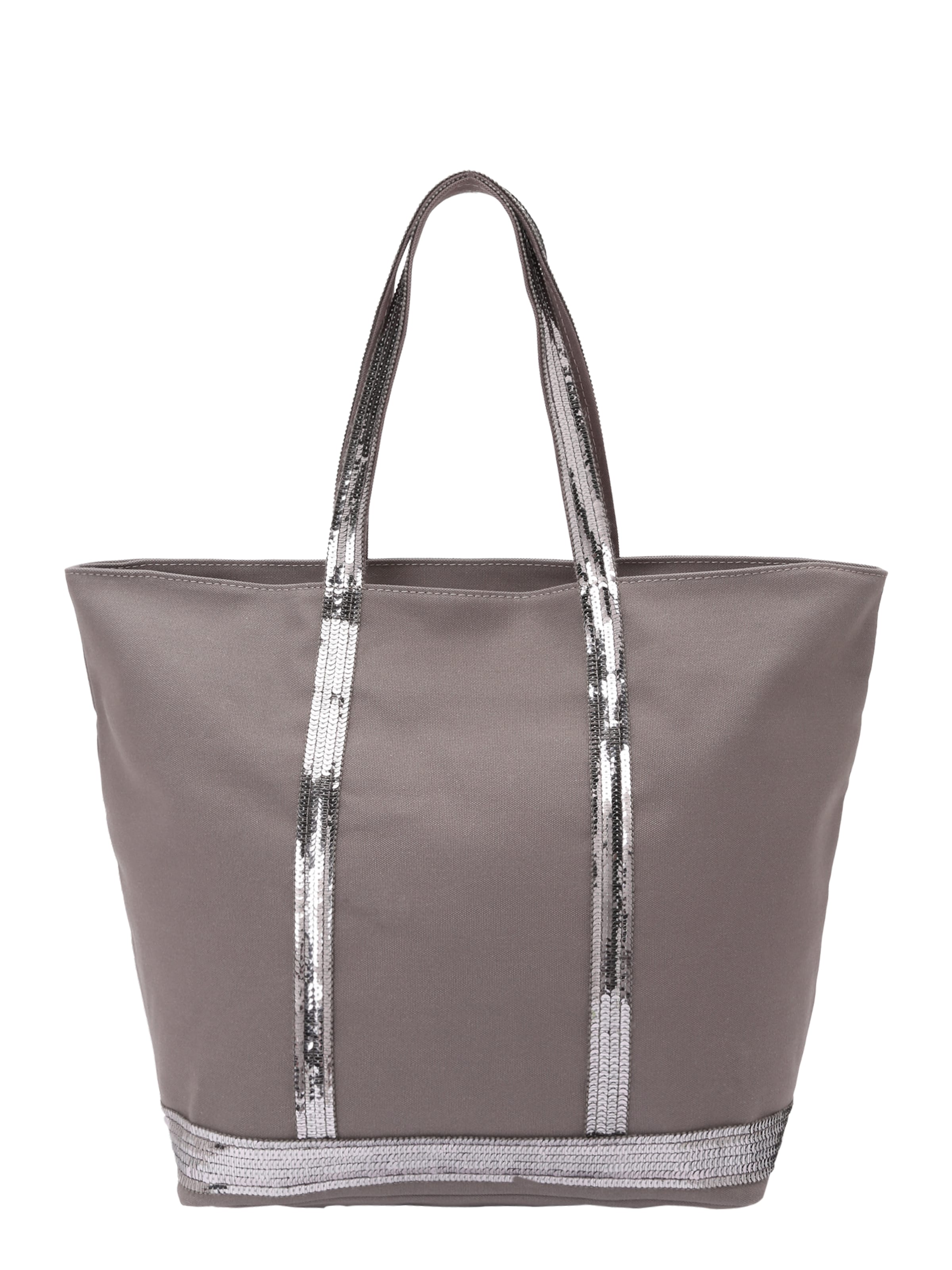 Vanessa Bruno Cabas 'CABAS' en taupe / argent, Vue avec produit