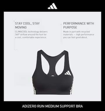 ADIDAS PERFORMANCE Bralette Sports bra 'Adizero' in Black