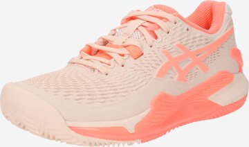 Scarpa sportiva 'GEL-RESOLUTION 9 CLAY' di ASICS in rosa: frontale