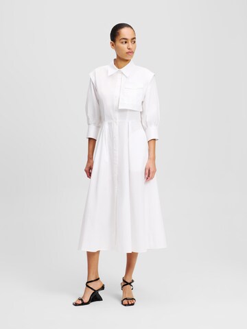 Karl Lagerfeld Shirt dress in White: front