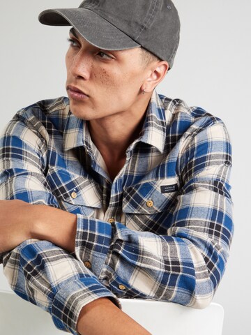 INDICODE JEANS Regular fit Skjorta 'Bugge' i blå