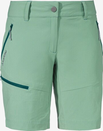 Schöffel Outdoor Pants 'Toblach2' in Green: front