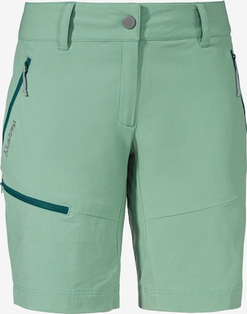 Schöffel Regular Outdoor Pants 'Toblach2' in Green: front