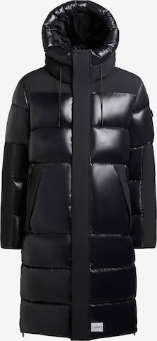 melns khujo Ziemas mētelis 'Ogir': no priekšpuses