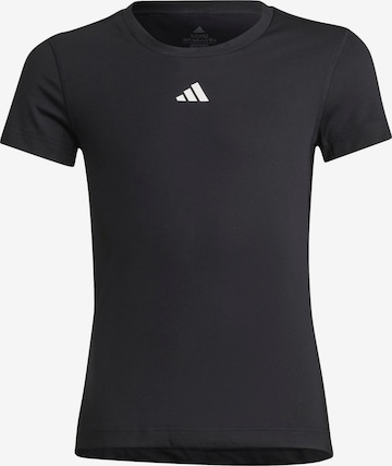 ADIDAS PERFORMANCE Toiminnallinen paita 'TECHFIT' värissä musta: edessä