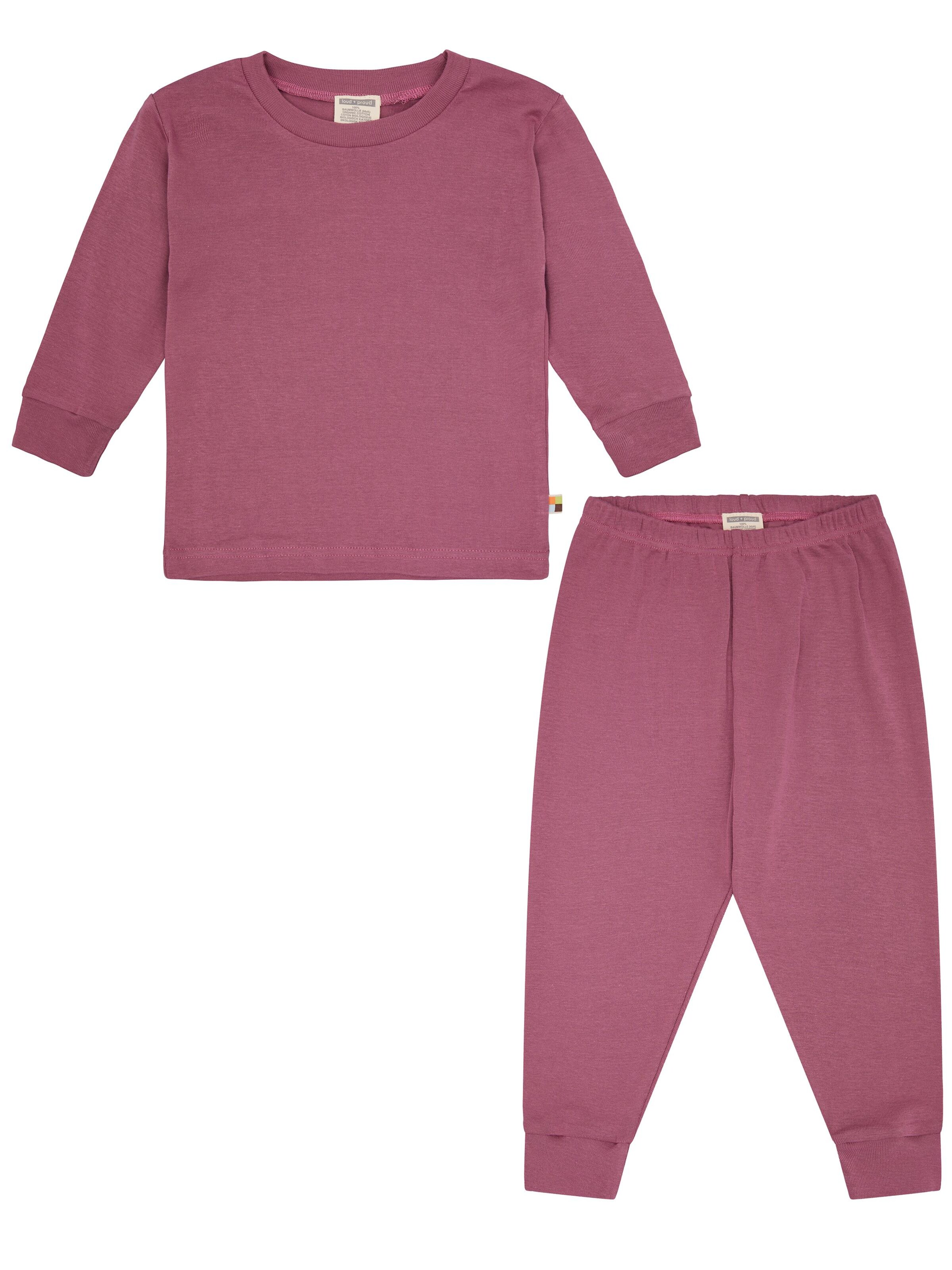 loud + proud Schlafanzug‌‌‌‌ in Lila: Vorderseite