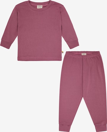 loud + proud Schlafanzug in Lila: Vorderseite