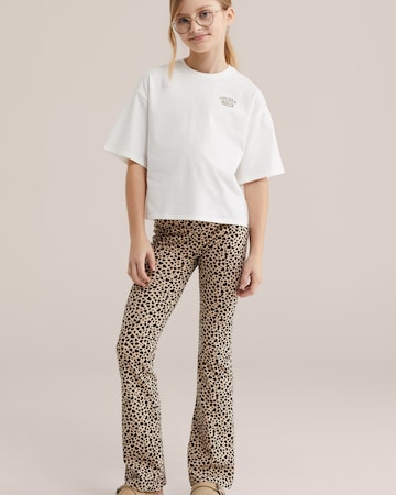 évasé Leggings WE Fashion en beige