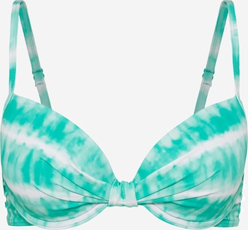 s.Oliver Balconette Bikini Top in Green: front