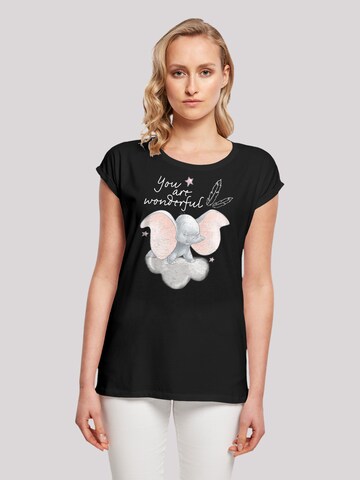 F4NT4STIC T-Shirt 'Disney Dumbo' in Schwarz: predná strana