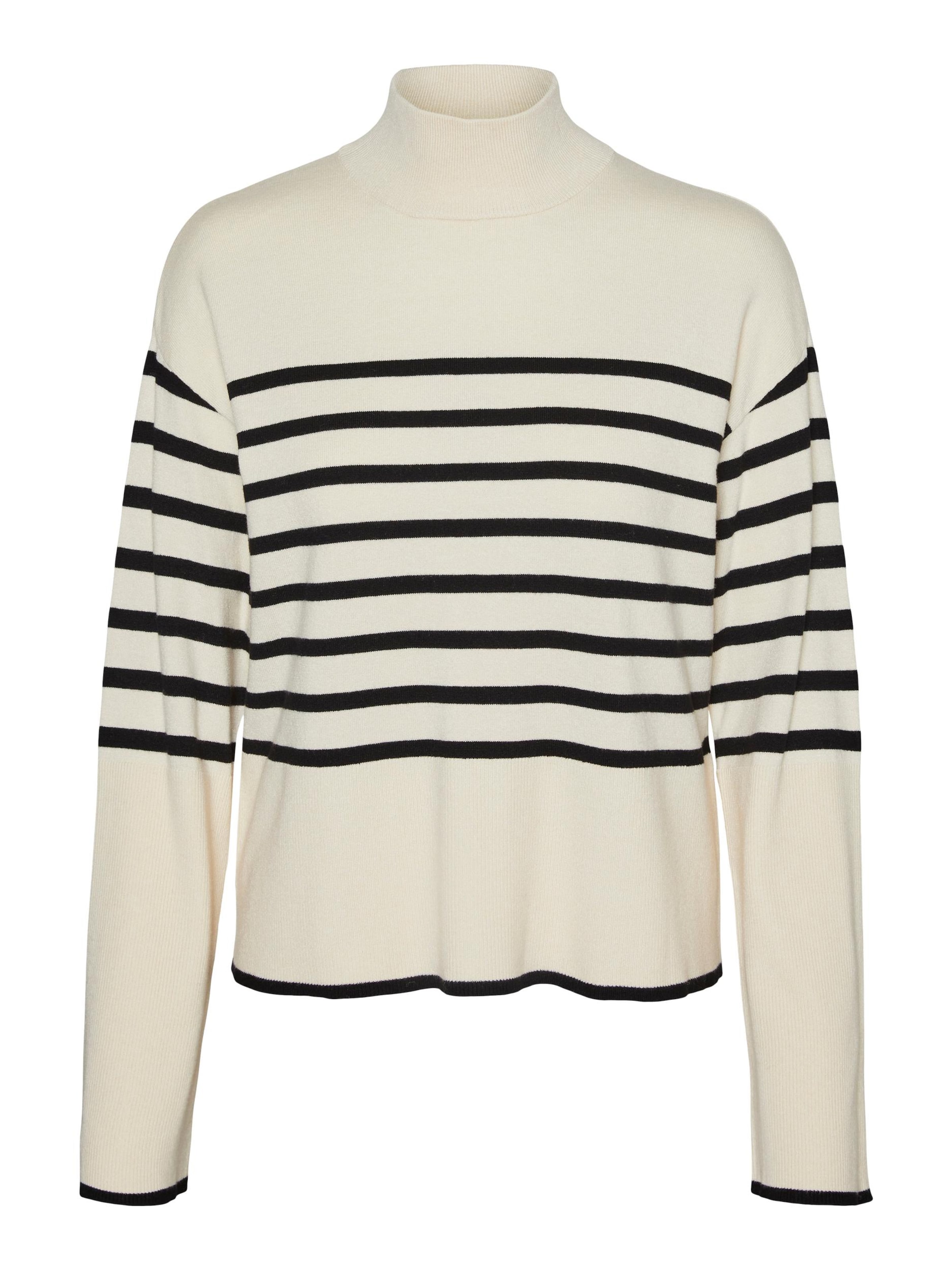 Pull-over 'VMNew Happiness' VERO MODA en beige : devant
