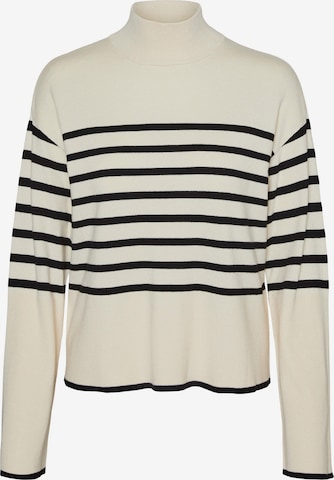 VERO MODA Pullover 'NEW HAPPINESS' in Beige: predná strana