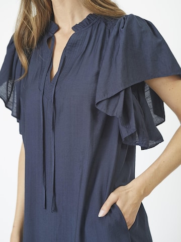 Robe ' Hera' co'couture en bleu